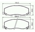 1605202 Placute frana fata Insignia J62 producator BOSCH